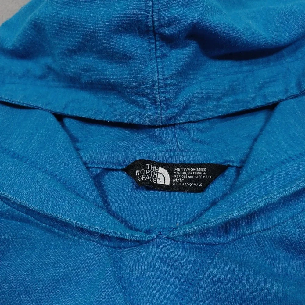 North Face Sweater Mens Medium Blue Hoodie Pullover‎ Outdoor Casual